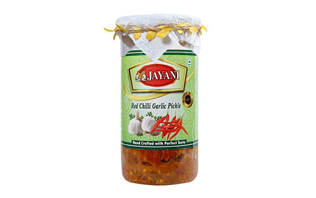 Jayani Red Chilli Garlic Pickle    Plastic Jar  800 grams